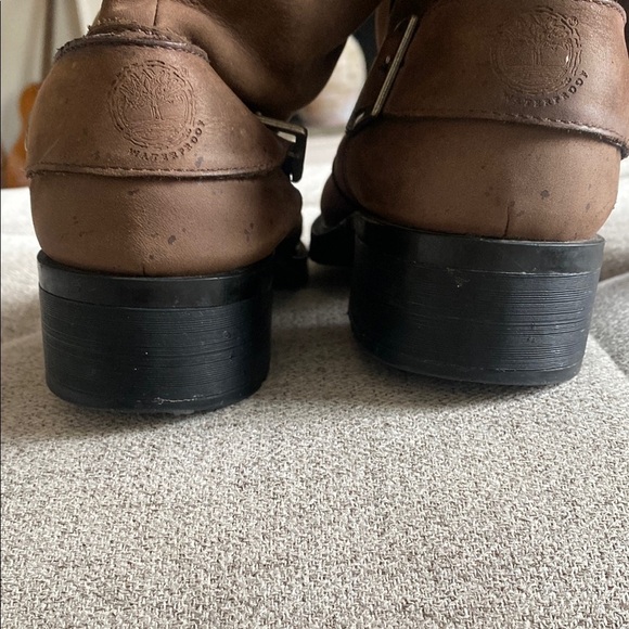 Timberland Lexiss Tall Nubuck buckle harness brown Leather riding bootsSize 9.5 - Picture 14 of 16